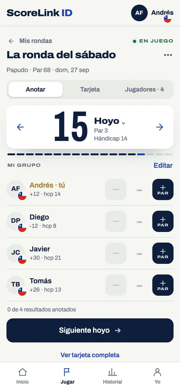 Golf entre amigos: la ronda del sábado, hoyo a hoyo
